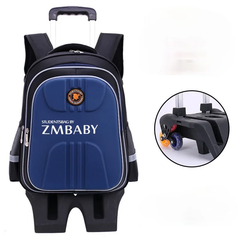 kids Wheeled Backpacks Removable Children School Bags With 3 Wheels Stairs Kids boys girls Trolley Schoolbags Luggage Book Bags