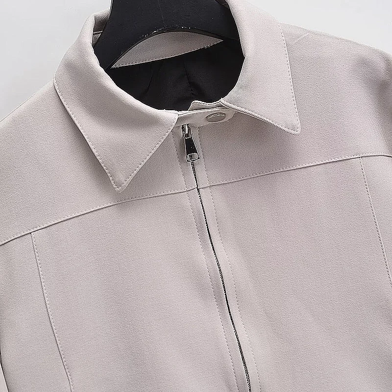 Женская Осенняя винтажная однобортная короткая куртка пальто модные весенние