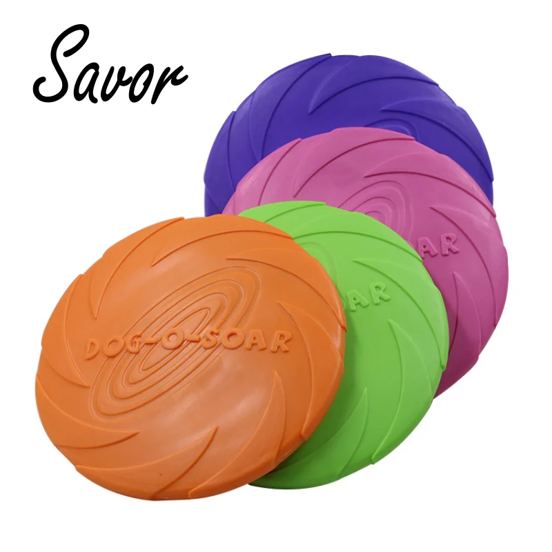 

Pet Dog Flying Disk Toy Silicone Material Environmentally Friendly Anti-Chew Dog Puppy Interactive Training Pet Supplies