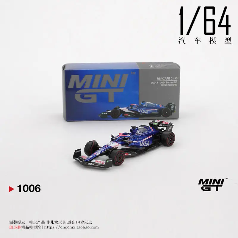 Фото MINIGT 1:64 # 1006 # 1007 Red Bull RB VCARB 01 # 3 # Модель автомобиля F1 Бахрейн 2024 года, литая под давлением, коллекционная, миниатюрная, игрушка, подарок для хобби №2