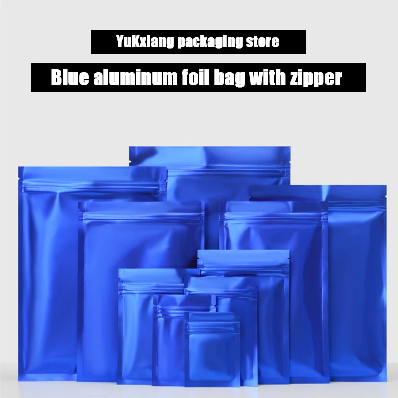 

Aluminum Foil Ziplock Bag Storage Packaging Tea Bag Package Mylar Bags Custom Logo