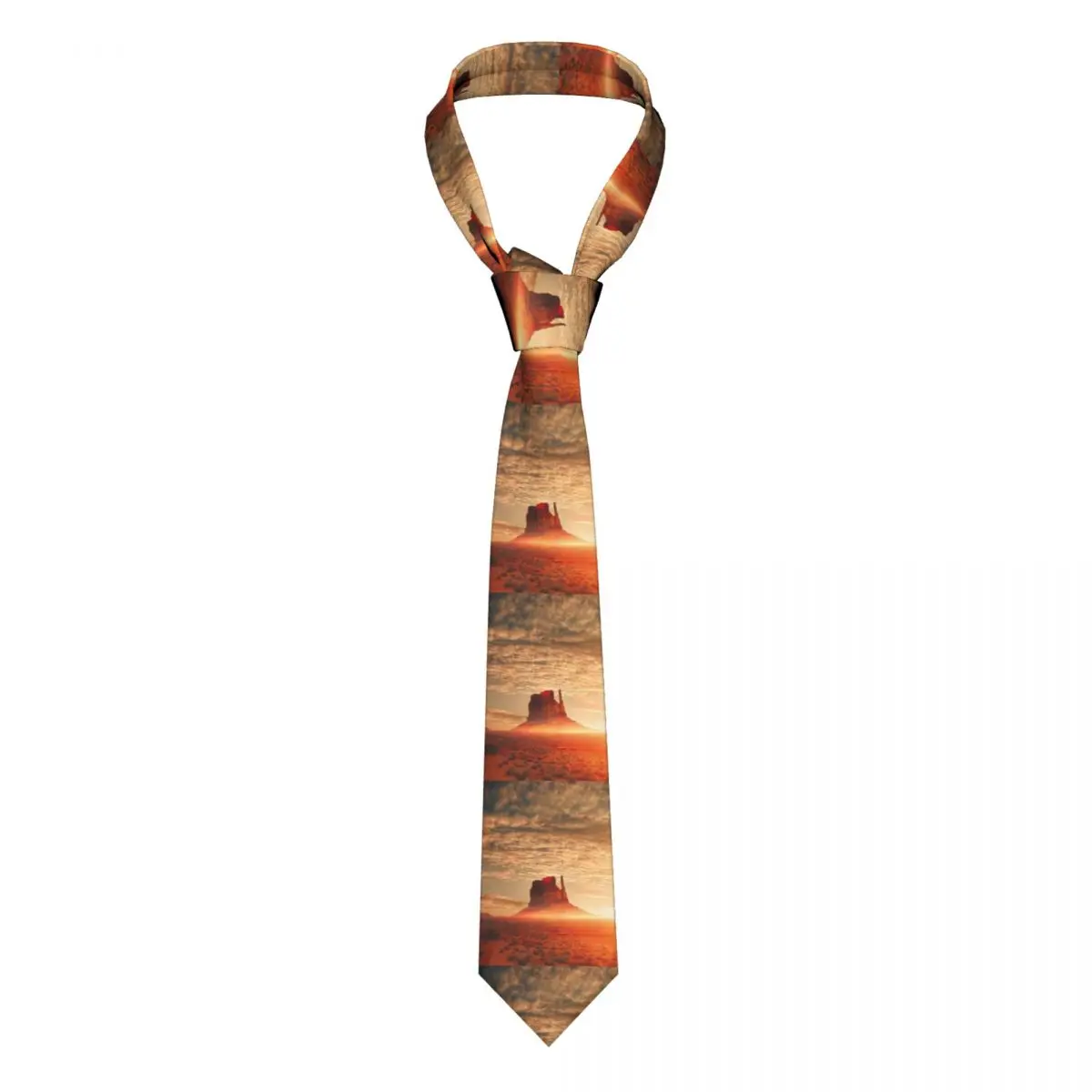 

American Desert Tie Sunset Print For Men Vintage Neck Ties Gift Blouse Party 8CM Cravat