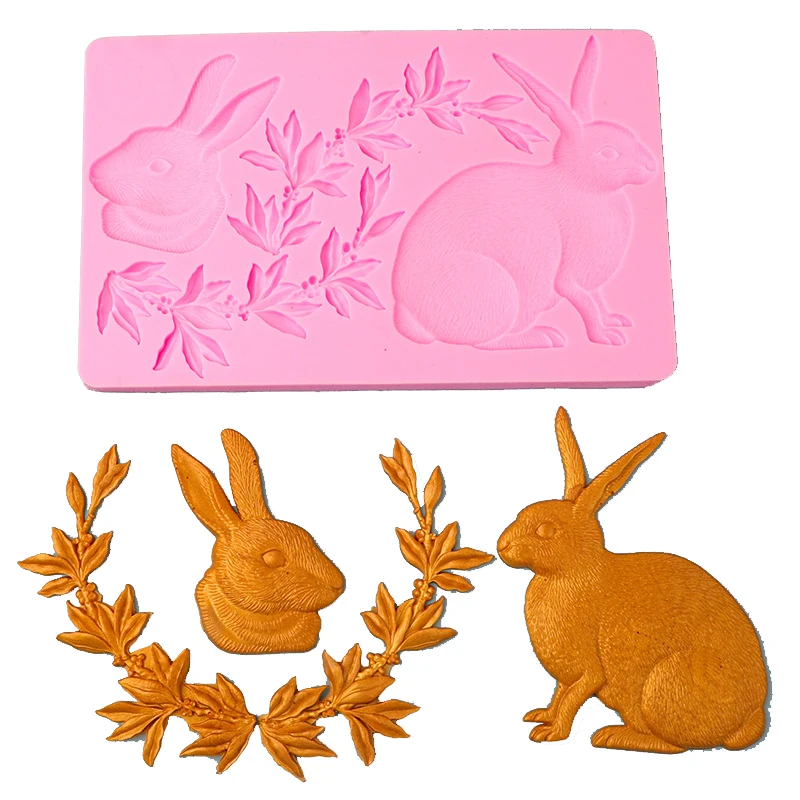 

Rabbit Chinken Portrait Cooking Tools Silicone Mold For Baking Fondant Sugar Of Cake Decorating Bakery Pastry Kitchen Ware