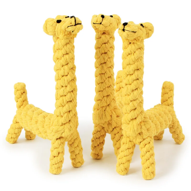 

Cute Dogs Toy Pet Supplies Pet Dog Puppy Cotton Chew Knot Toy Durable Braided Rope Funny Tool Pet Product Pet Accessories