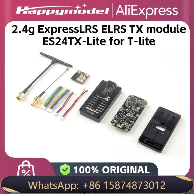 HappyModel ES24TX Slim Pro 2 4G 1000mW ExpressLRS ELR TX модуль RGB светодиодный вентилятор охлаждения для