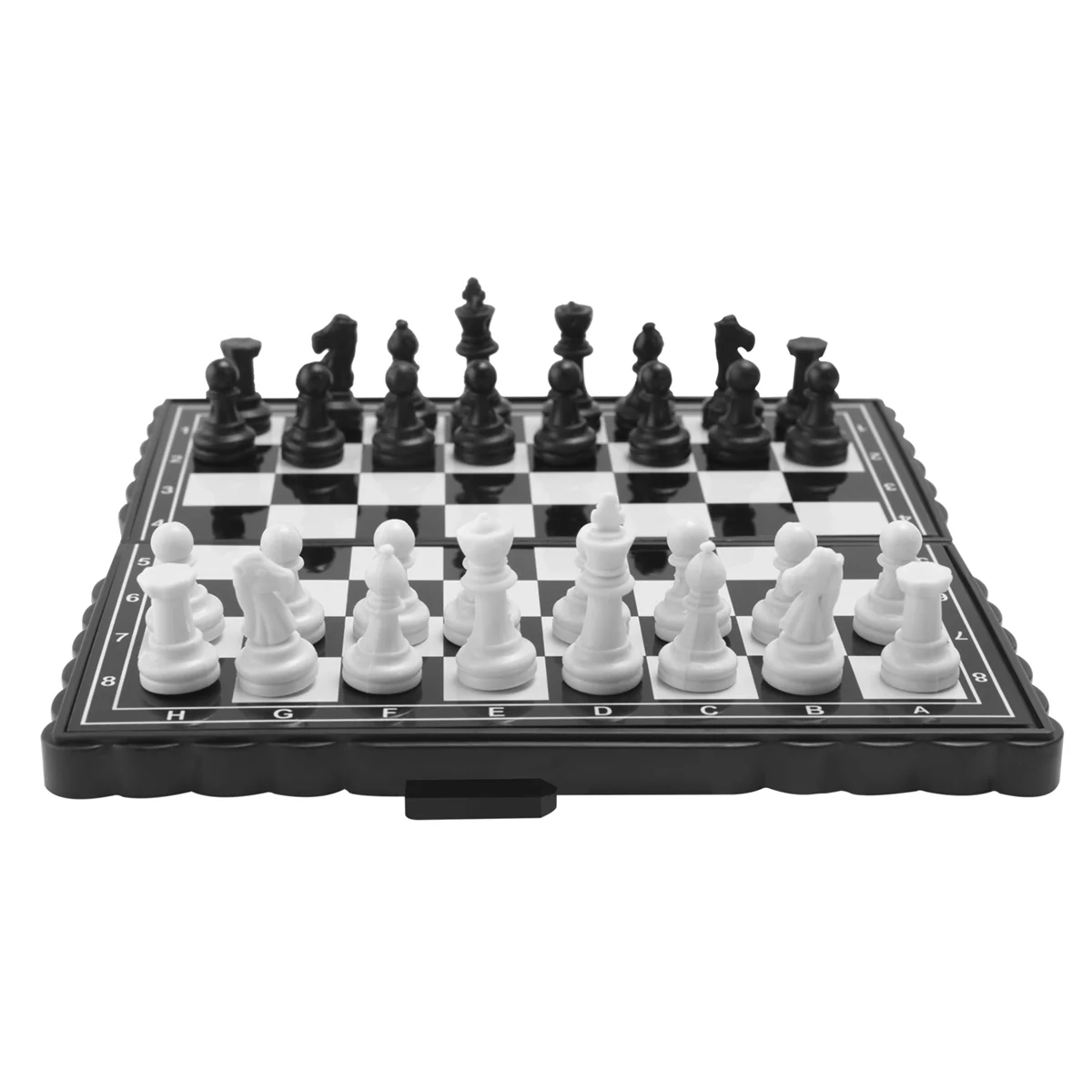 5x5 дюймов шахматы портативная пластиковая складная доска с магнитными