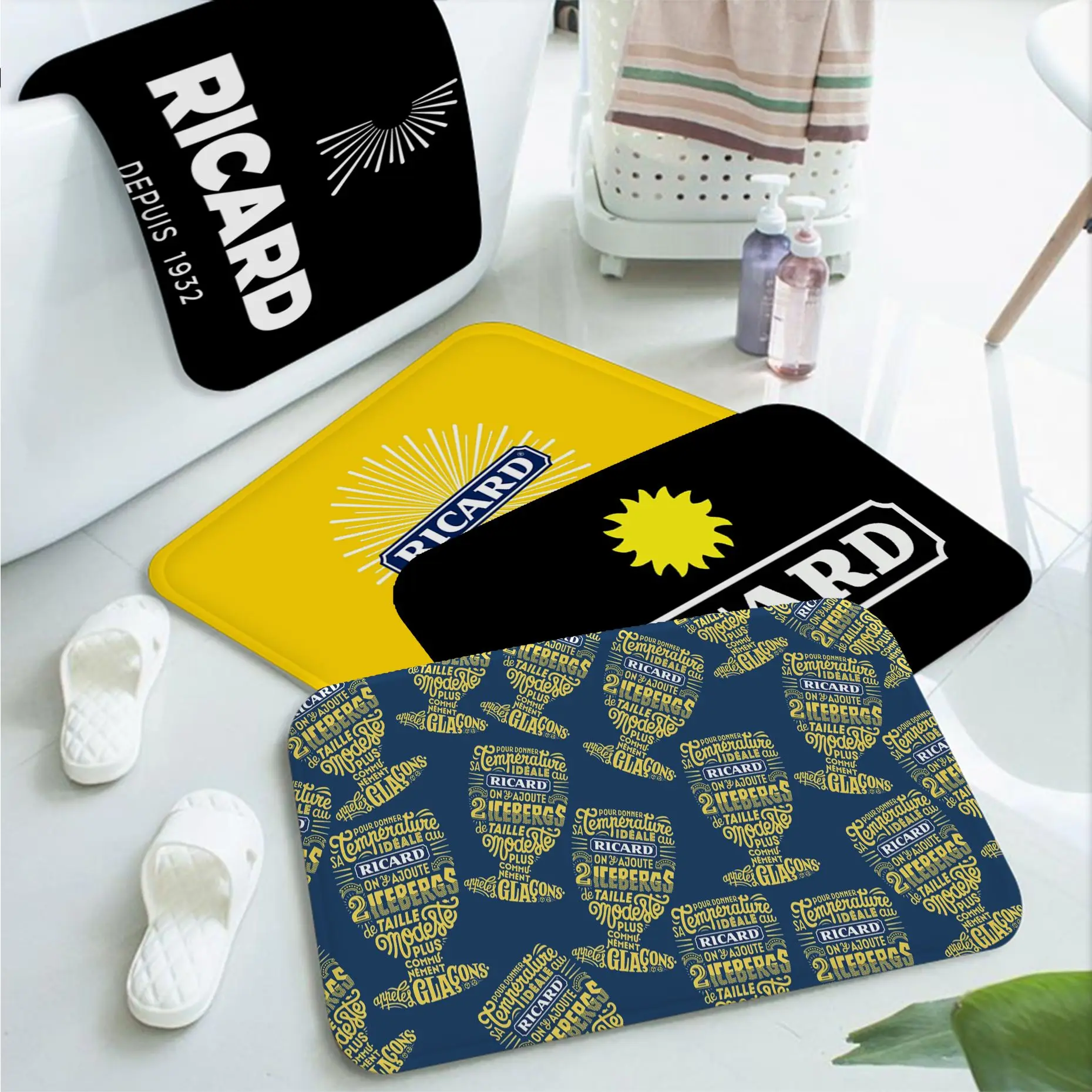 Ricard Wine Bath Mat Nordic Style Home Doormat Bathroom-Toilet Mats Bedroom Modern Home Decor