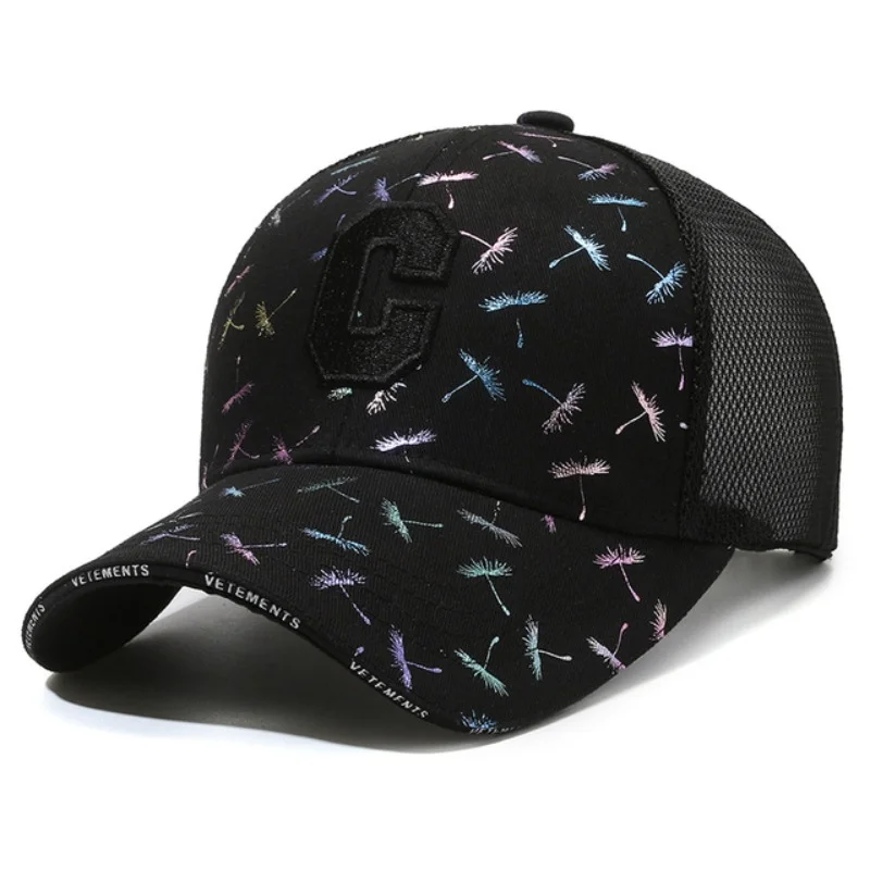 

Spring Summer Baseball Caps Women Men Breathable Mesh Lady Sport Print Sun Hats Cap for Male Female бейсболка для мужчин женская