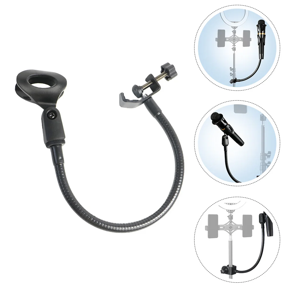 

1pc Creative C-type Clip Sturdy Microphone Stand for Indoor Outdoor Home