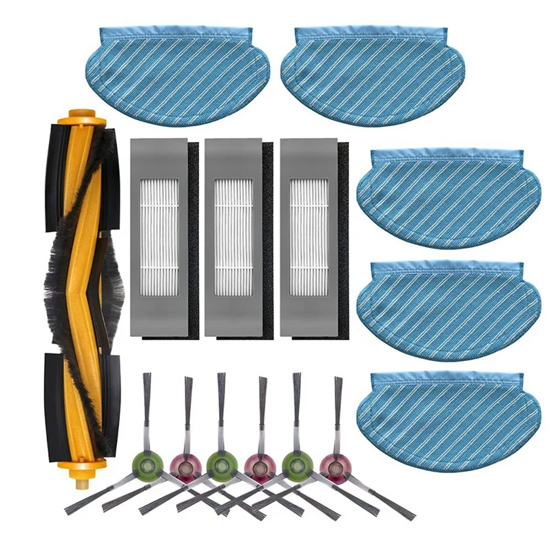 

Сменные Роликовые щетки, боковые щетки, фильтры НЕРА, накладки для швабры Для Ecovacs Deebot Ozmo 920 950, аксессуары для пылесоса