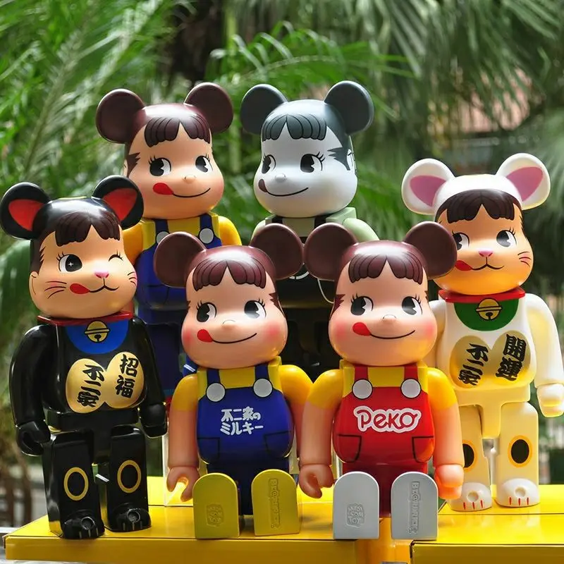 

28cm Fujiya Bearbrick Figure Toy Model Doll Anime Action Figure Violent Bear Building Block Bear Kawaii Collect Decoration Gift