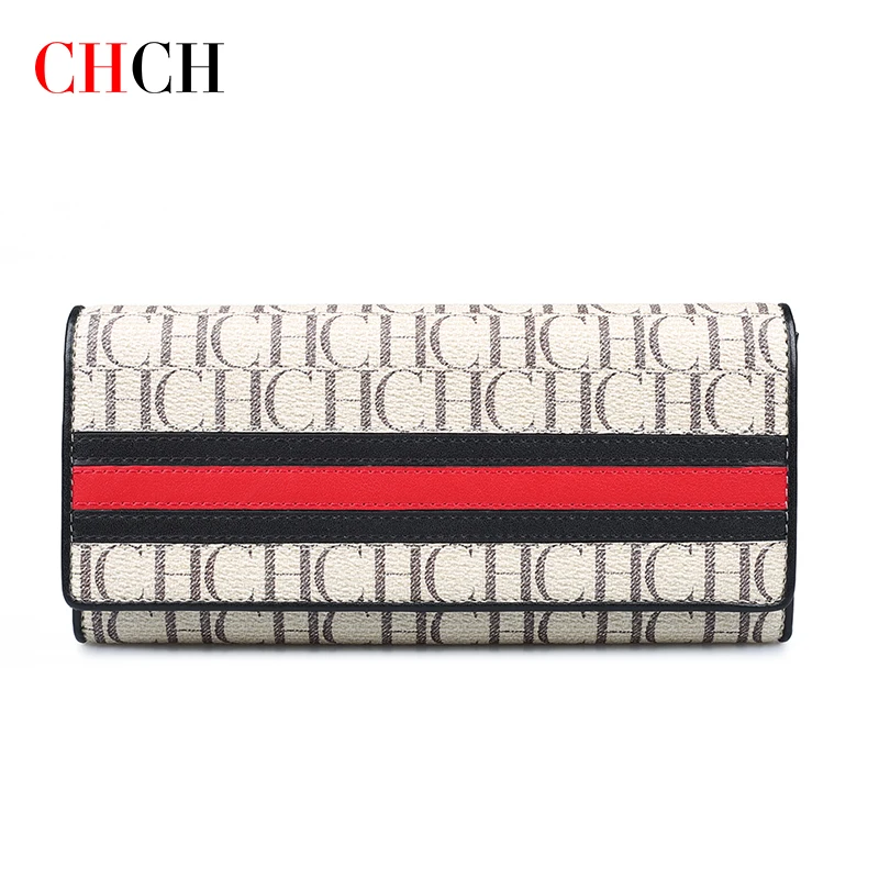 CHCH 2022 Women Wallets Fashion Long PVC Top Quality Card Holder Classic Female Purse Zipper Brand Wallet For Women