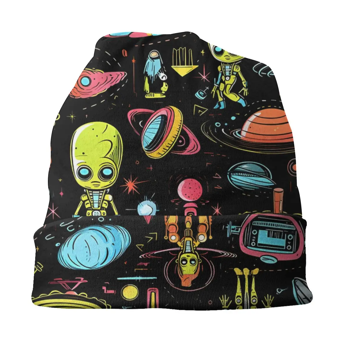 Шапочки с инопланетянином и НЛО облегающие шапки кепки тонкая шапка в стиле