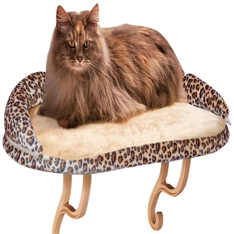 

Sill Pet Cat Bed, Brown Soft Sleep House Cushion Pet Product Accessories