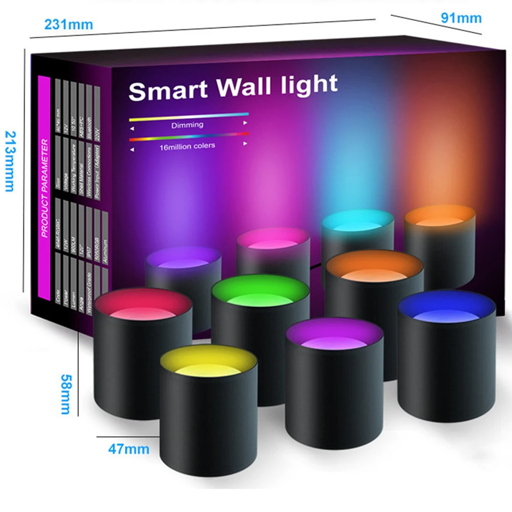 

Tuya Smart RGBIC настенные бра