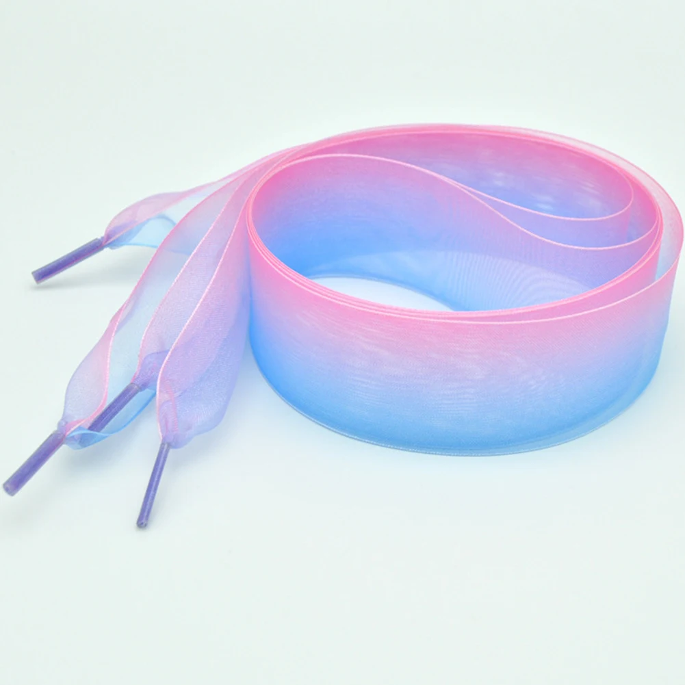 

Boot Daily Nylon Shopping Casual Flat Running Wide Sneaker Gradient Shoelaces