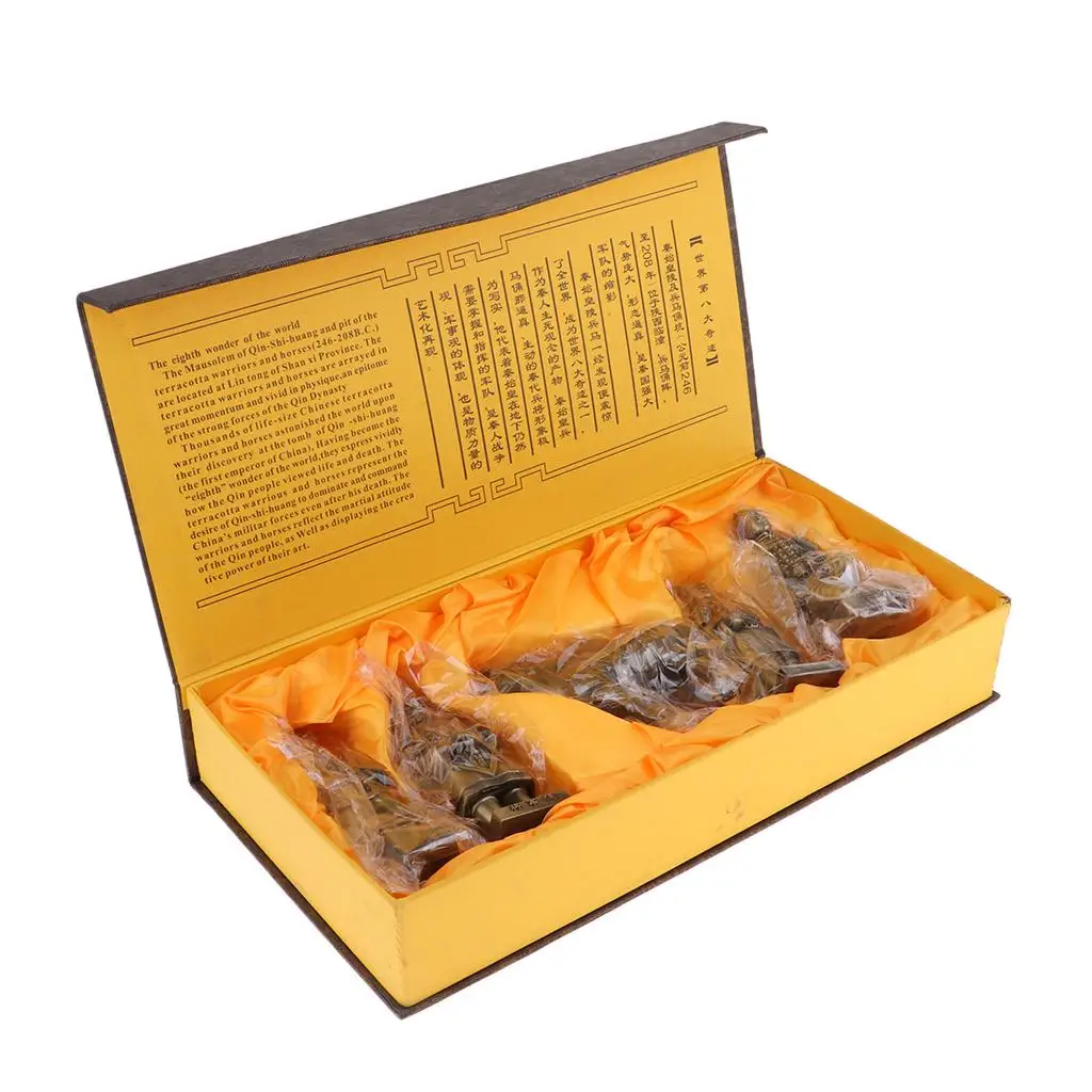 

8cm 5 Pieces Terracotta Army Qin Cotta Warriors Figures Handicrafts