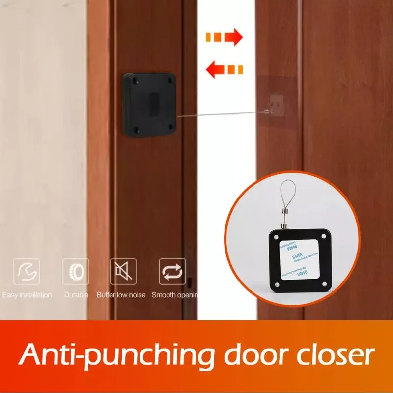 

NEW Punch-free Automatic Sensor Door Closer Automatically Close for All Doors household items Automatic Door Operators TSLM1