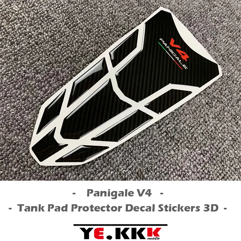 

Для Ducati Panigale V4 V4R V4S V2 V4SP углеродное волокно текстура топливный бак Защитная Наклейка 3D V2 V4 логотип