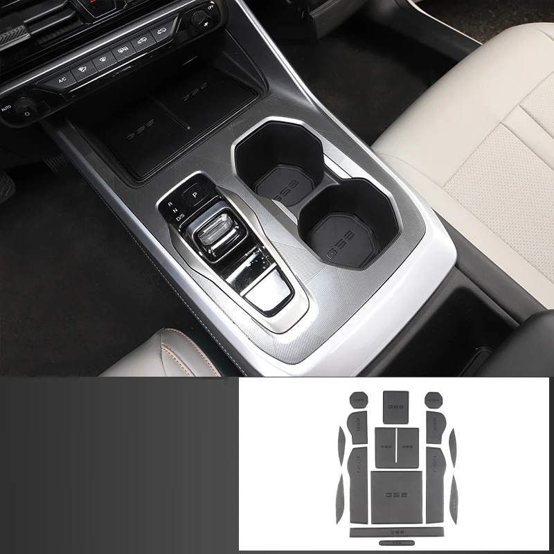 

Для GAC GS3 2024 GAC Emzoom 2025 автомобильный Стайлинг Нескользящий коврик для двери, коврик для ворот, слот для чашки, украшение, автоаксессуары