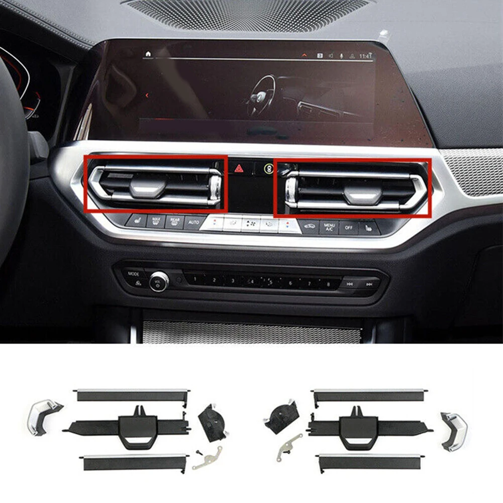 

1set Front AC Air Vent Clip Trim Correct Connector Direct Installation G20 4 G26 X3 G01 Grill Tab Left + Right