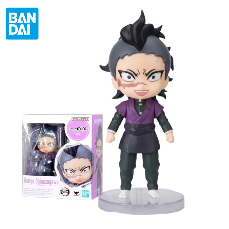 

В наличии Bandai оригинальная Аниме Фигурка рассекающего демонов 9 см Shinazugawa Genya фигурка мини-Суставы подвижные игрушки для детей коллекционные