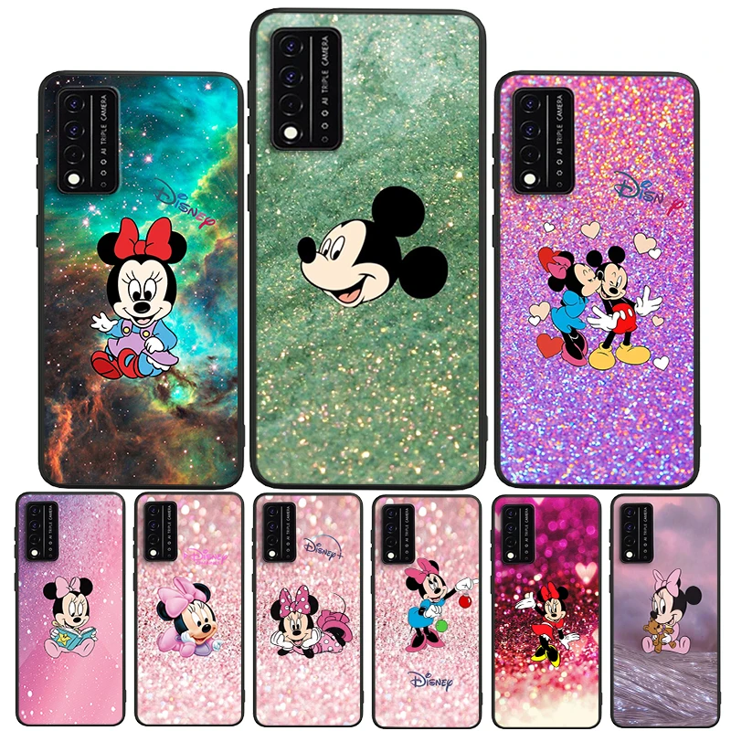

Mickey Minnie colorful For T-Mobile REVVL V+ 5G T-Mobile REVVL 4 4+ Black luxury Silicone Soft Funda Phone Capa Case