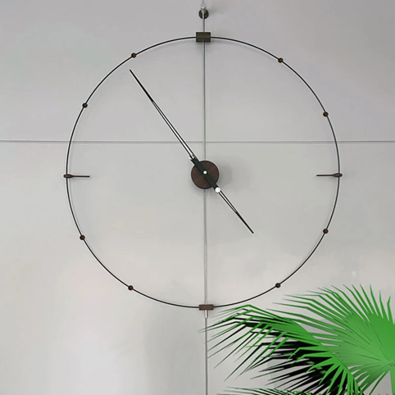 

Nordic Office Wall Clock Simple Modern Silent Living Room Wall Clocks Quartz Elegant Stylish Pointers Saat Home Decor Interior