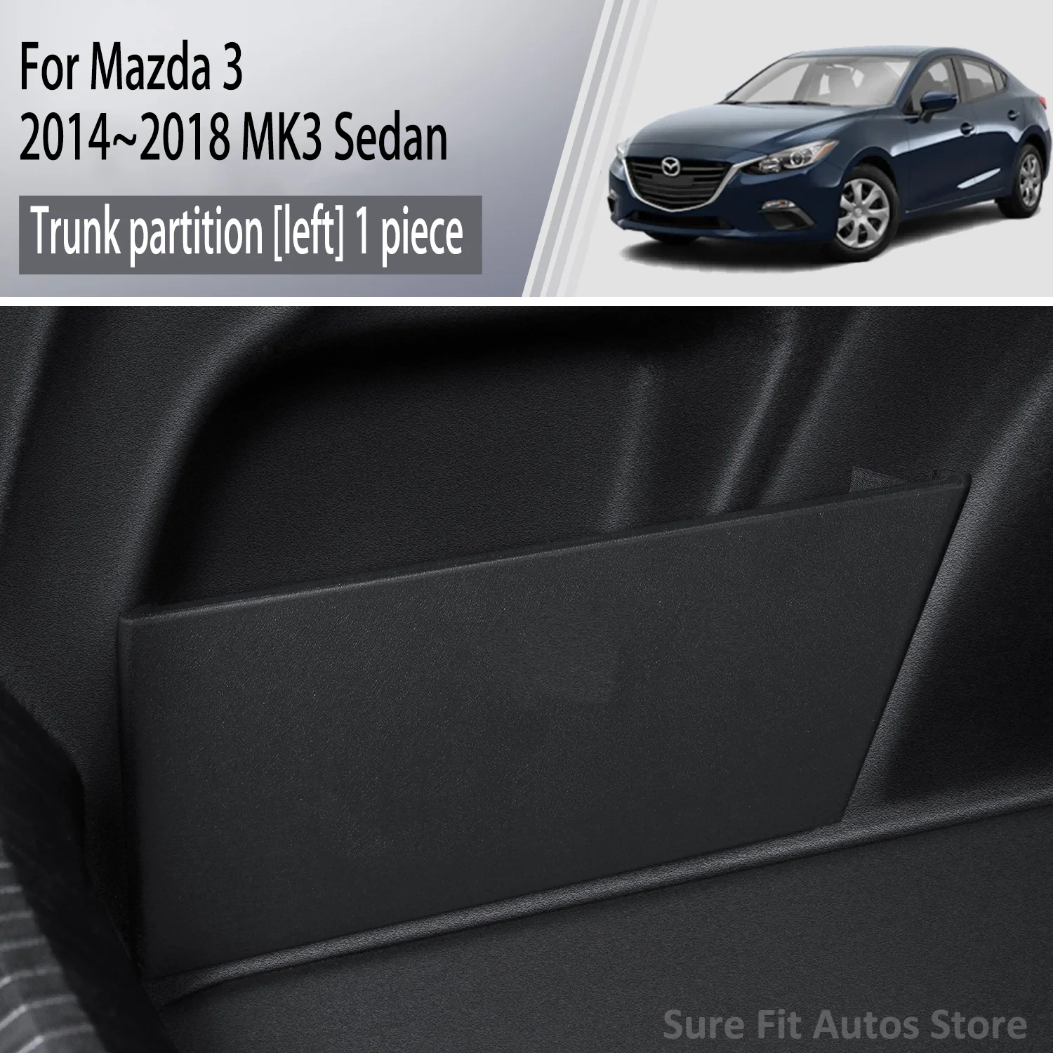 

Для Mazda 3 BM 2014 ~ 2018 2015 2016 MK3 Sedan, перегородка для хранения багажника автомобиля, многофункциональный ящик для хранения, аксессуары для салона автомобиля