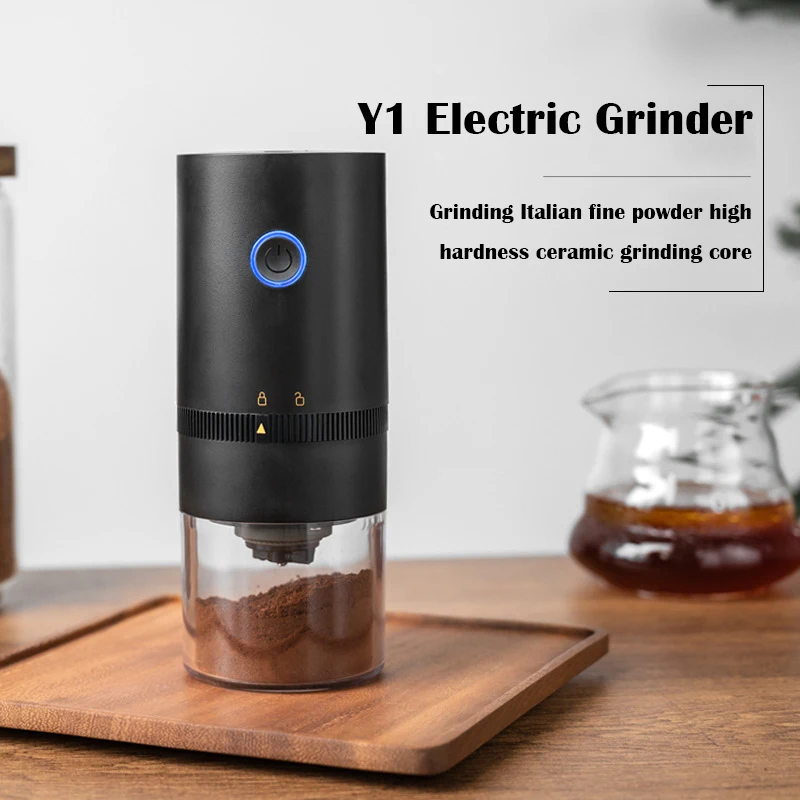 

Electric Coffee Grinder Cafe Portable USB Rechargeable Automatic Coffee Bean Mill Conical Burr Grinder Machine for Home Travel