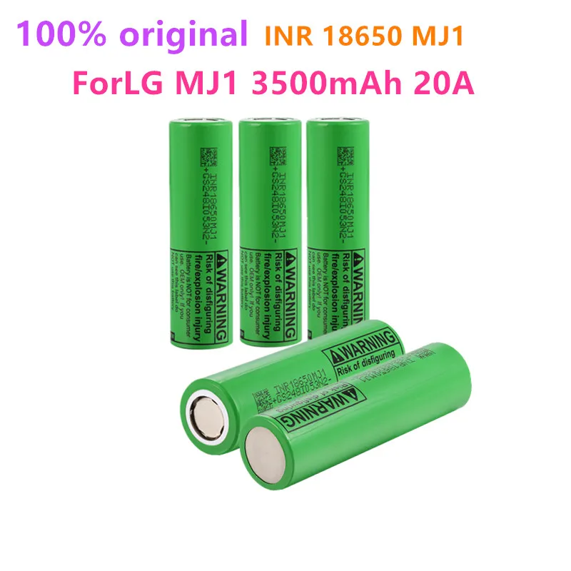 

New products in 2022 100% Original MJ1 INR18650 Battery 3.7v 3500mAh 18650 Li-Ion Rechargeable Battery ForLG MJ1 3500mah battery