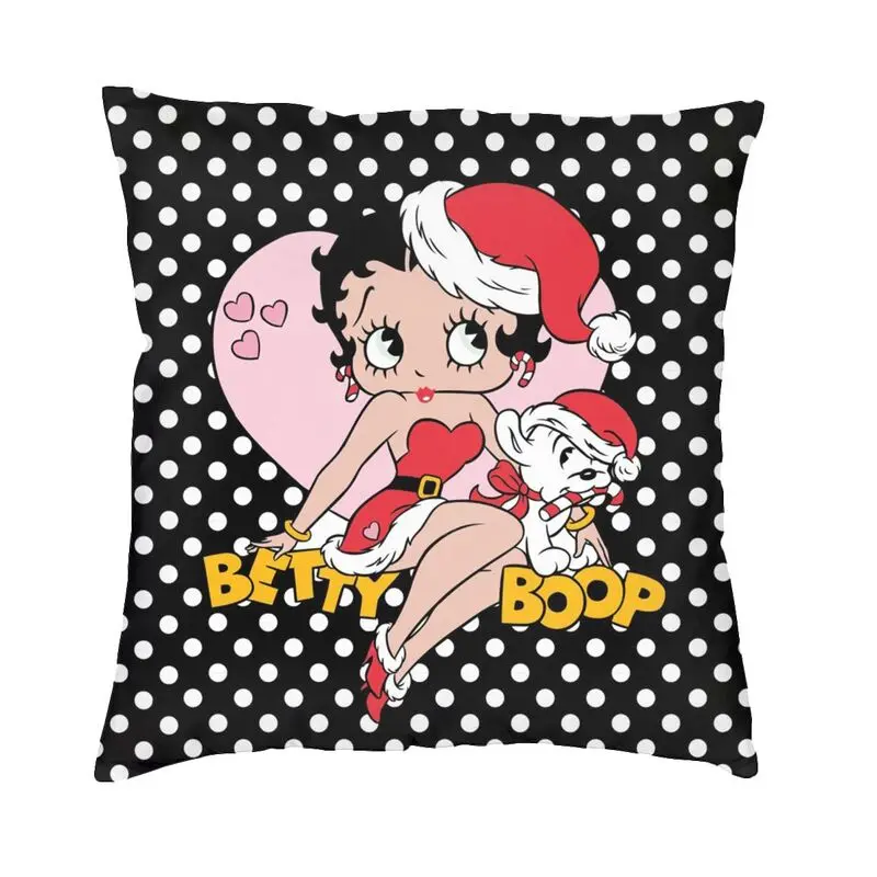 

Nordic Boop Bettys And Pudgy Cushion Cover Soft Animated Cartoon Pillow Case Decoration Pillowcase