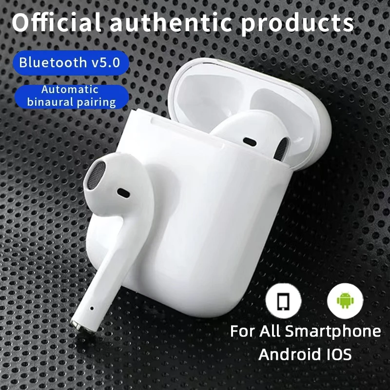 

Original Air i12 TWS Wireless Earbuds Stereo Headsets Bluetooth Compatible Headphone In Ear Earplugs For Apple iPhone Xiaomi Red