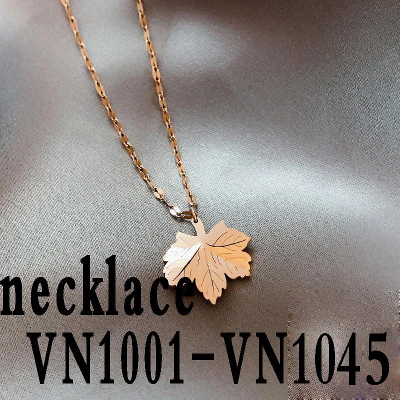 

2022 классическое ожерелье из стерлингового серебра S925 с листьями, белой перламутровой ожерелье с агатом лучший подарок для семьи VN1001- VN1044
