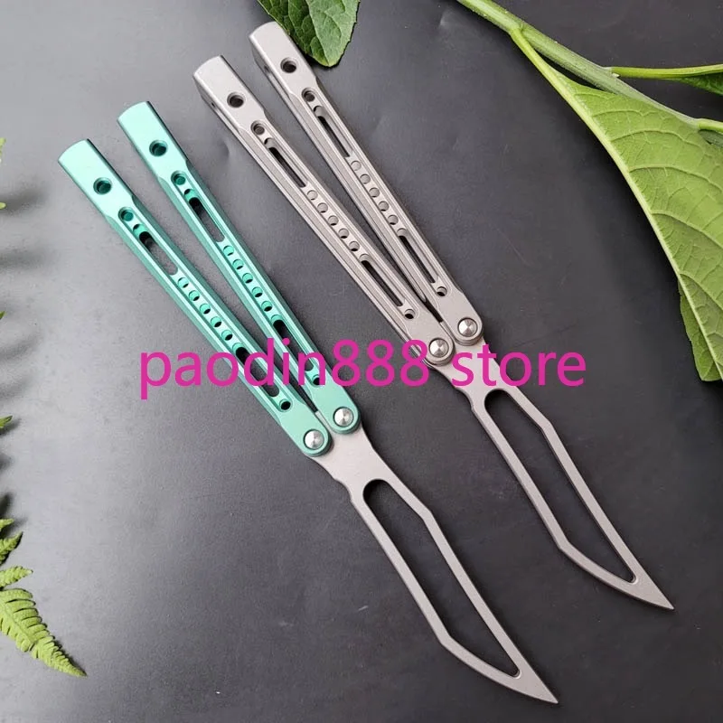 Новейшая модель Theone Butterfly нож для тренера Monarch JK King Channel титановая рукоятка лезвие