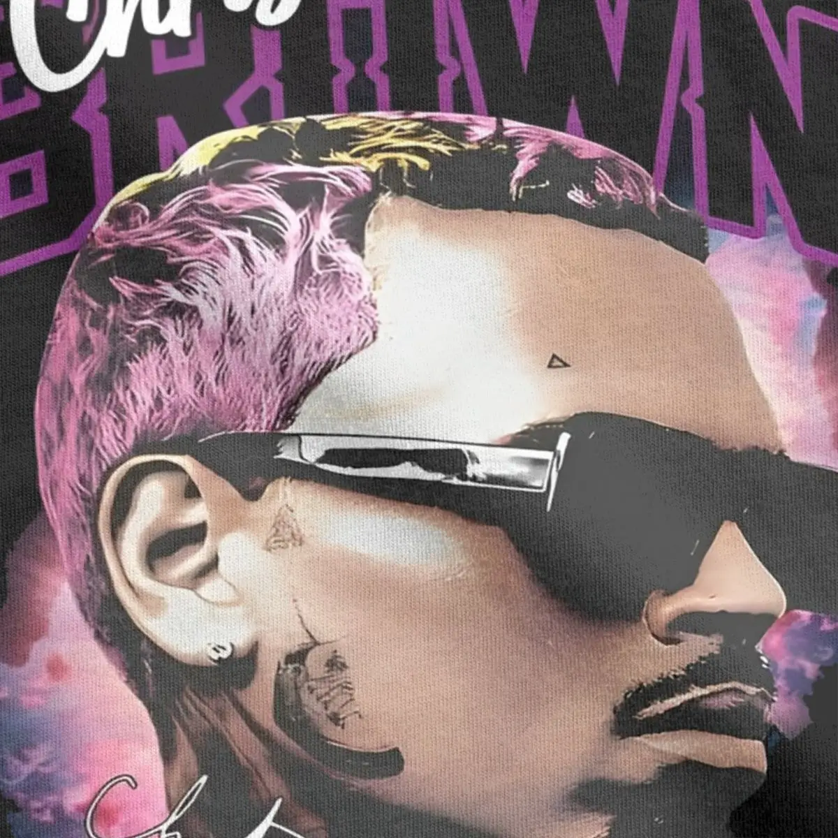 Рэпер Крис Браун футболка для мужчин и женщин хлопковая забавная с круглым