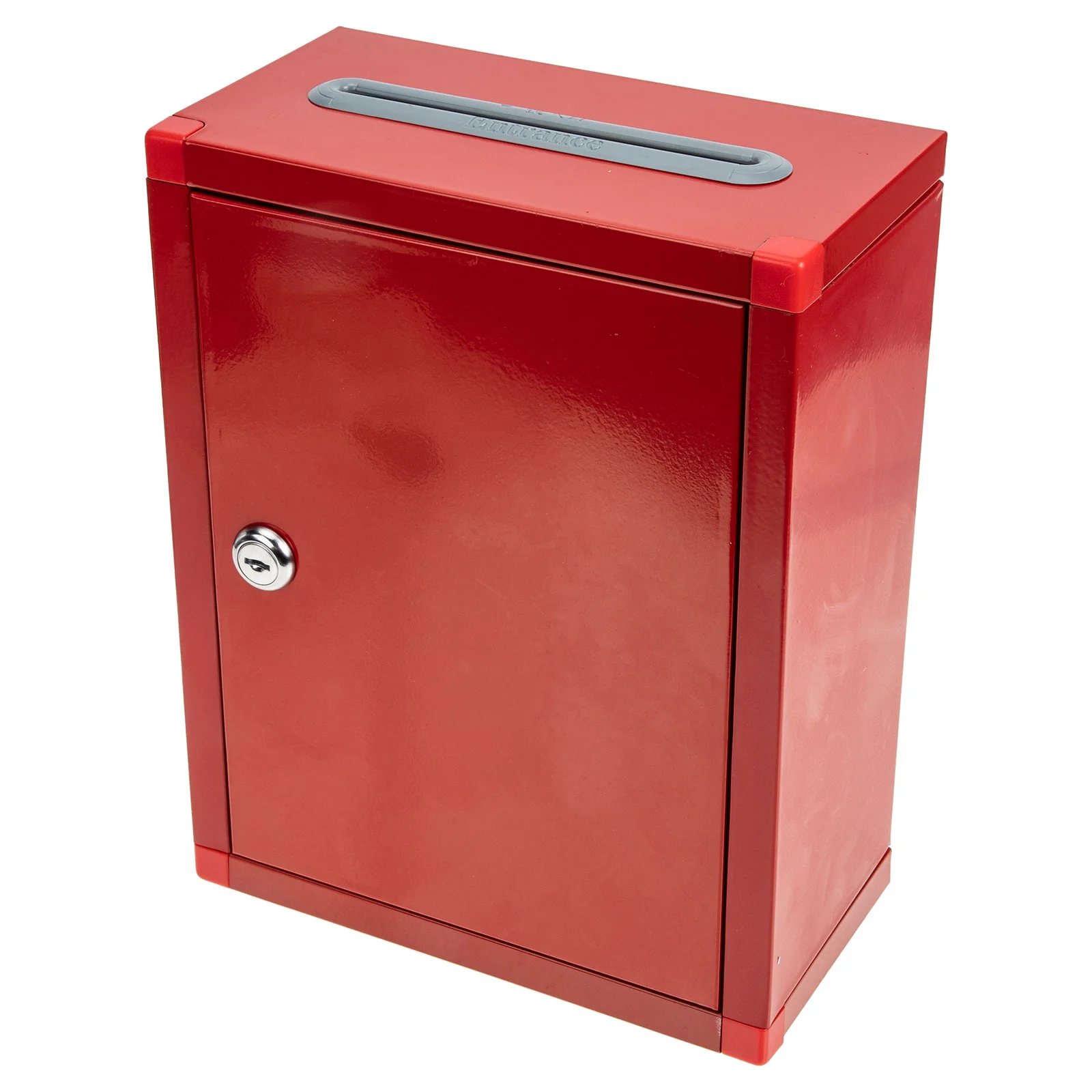 

1 Set Public Fundraising Box Office Letter Box Stainless Steel Donation Box with Keys