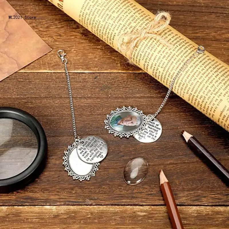 

Photo Charm DIY Memorial Photo Chain Graduation Cap Charm Tassel