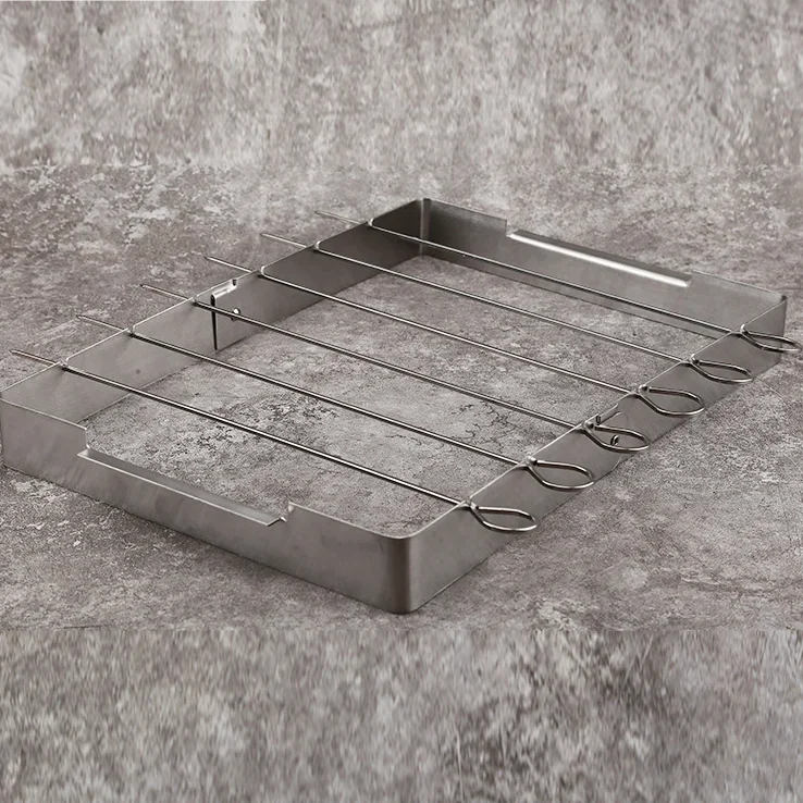 Решетка для барбекю складная из нержавеющей стали шашлыка