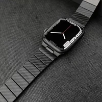 carbon fiber strap for apple watch 7 45mm 41mm lightweight bracelet wristband for iwatch 6 5 4 3 se 44mm 42mm 40mm band correa