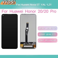 aaa 6 26 for huawei honor 20 lcd display touch screen digitizer assembly for nova 5t honor 20 pro display yal l21 yal al10