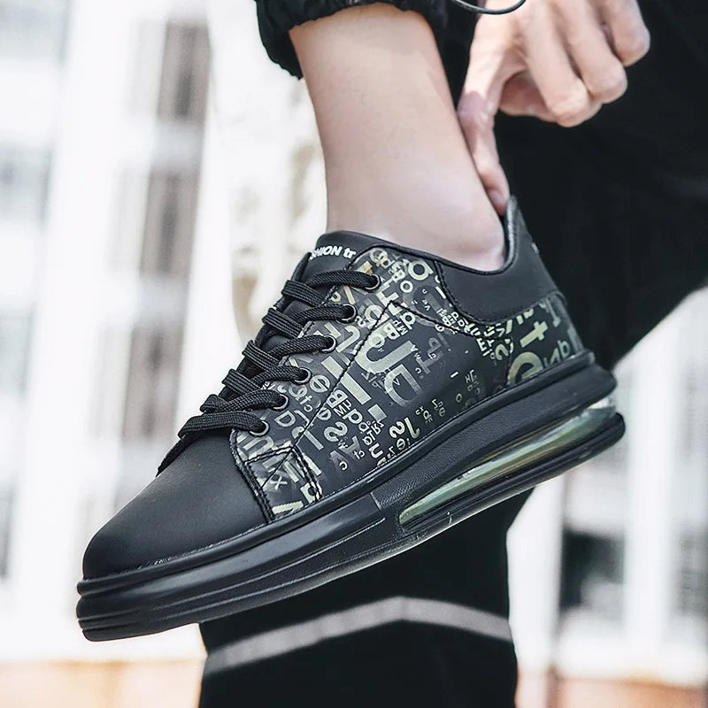 

Damping Sneakers Men's Skate Shoes High Quality Low Price Flat Comfortable Casual Shoes 2022 Graffiti Fashion Skateboard Sneaker