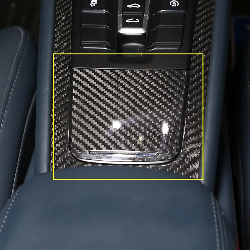 Для Porsche 718 911 2012-2019 из настоящего углеродного волокна автомобильный ящик для
