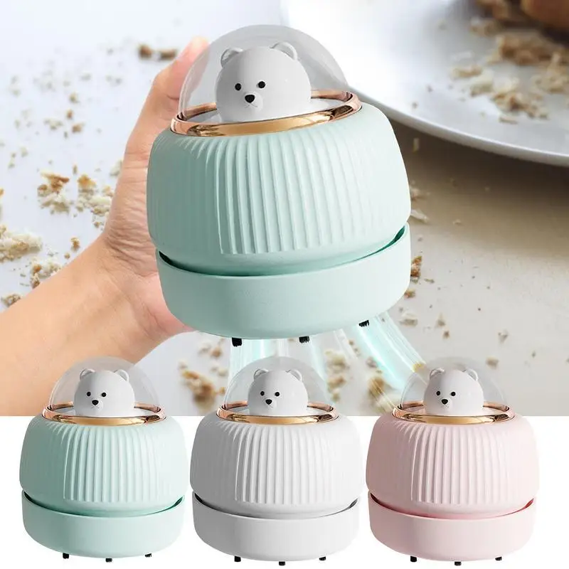 

Desktop Vacuum Cleaner Car Cleaner Portable Hand Held High Quality Mini Desk Dust Sweeper With Clean Brush For Home Office