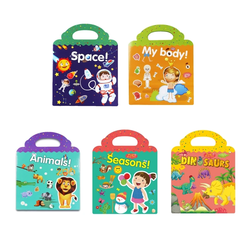 

Early Educational Book DIY Hand Toys Card Quie Book for Toddlers Interest Development Toddler Supplies Sticker Book