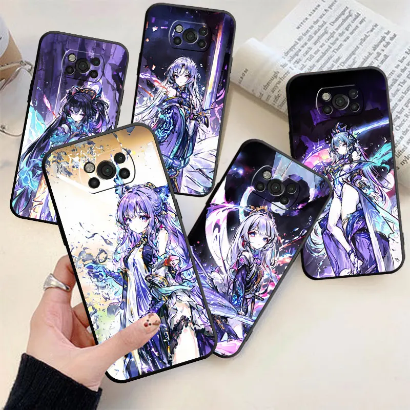 

Phone Case For Xiaomi Poco M5 X3 X4 X5 NFC M3 C40 Pro For MI 12 11 10T 12T Lite Note 10 TPU Cover Coque Painted Girl