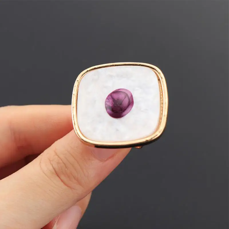 

Resin Stone Nail Art Palette Faux Shell Ring Palette Color Picker High Value Painted Nail Coloring Tool Nails Art Accessories
