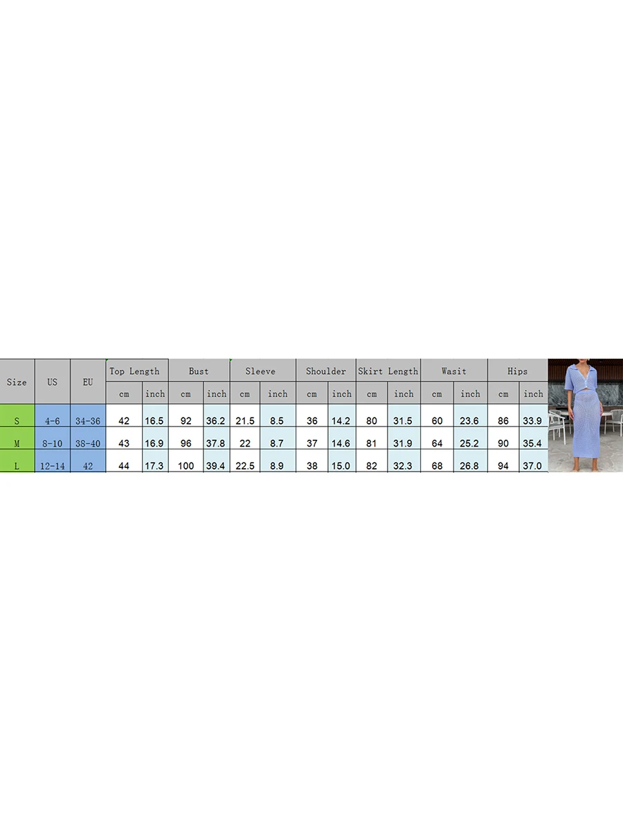 Женский вязаный крючком комплект из 2 предметов Y2k облегающий одежды модная