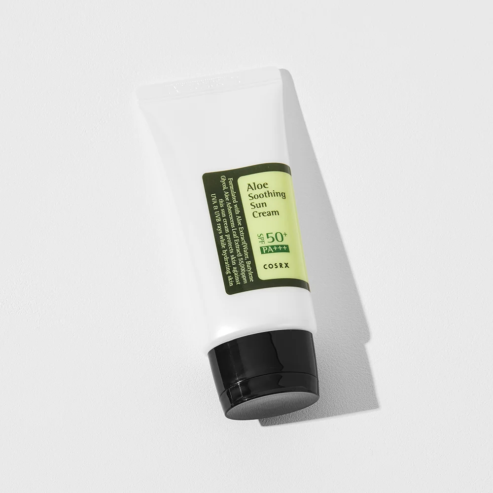 

COSRX Aloe Soothing Sun Cream SPF50+ Facial Sun Block Oil Control Moisturizing Anti UV Sunscreen Lotion Original