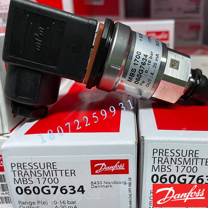 Фото Популярный датчик давления Danfoss MBS3050-3411-A1CD13-0 060G3739, 0 ~ 250 бар №5
